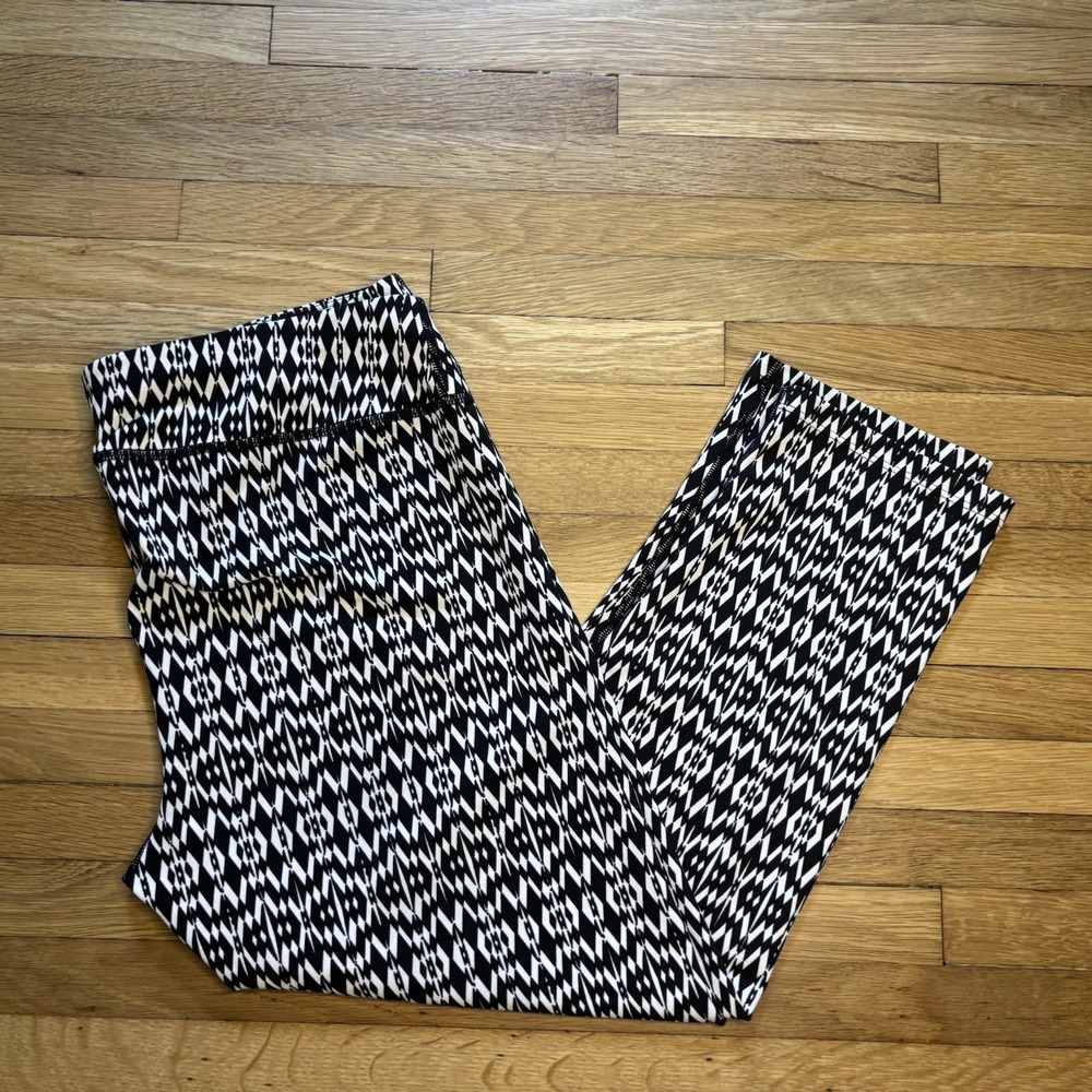 Coolibar Deep Water Swim Capris UPF 50+ Sun Protection Leggings Womens M Tribal